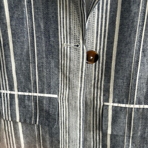 ❤️❤️❤️Luii White and Blue Blazer with Flared Sleeves excellent condition - Picture 6 of 10